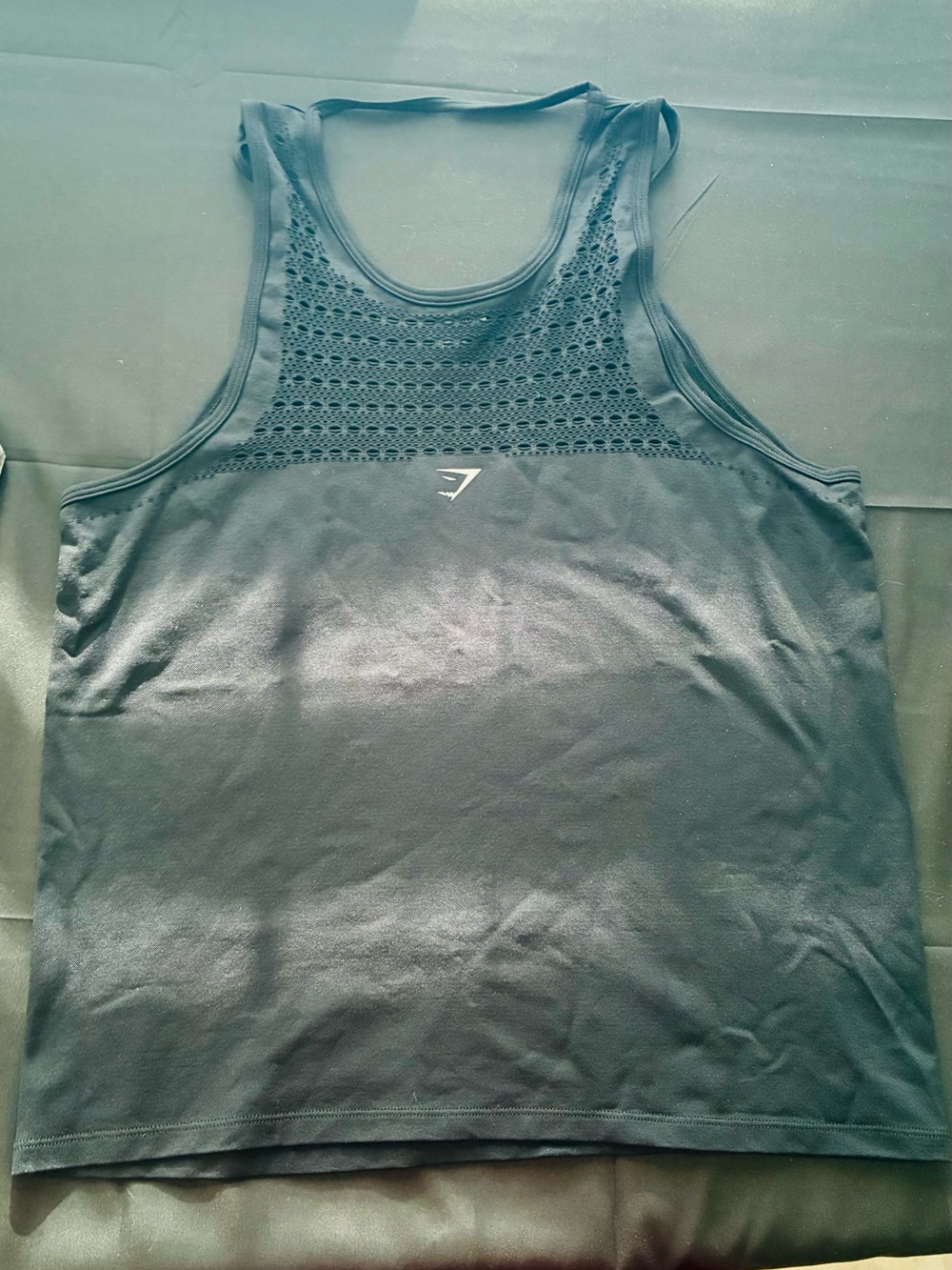 Gymshark Men's Black Mesh Yoke Training Tank